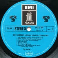 THE BEATLES Sgt. Pepper's Lonely Hearts Club Band Vinyl Record LP German Odeon 1969 HÖR ZU SHZE 401