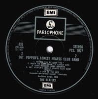 THE BEATLES Sgt. Pepper's Lonely Hearts Club Band Vinyl Record LP Parlophone 1976 Two EMI Box Album