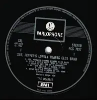 THE BEATLES Sgt. Pepper's Vinyl Record LP Parlophone 1969 UK One EMI Box Rare Transitional Pressing