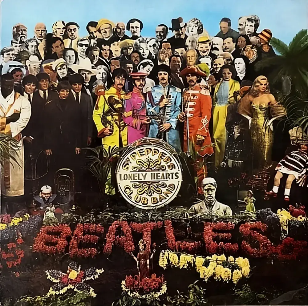 THE BEATLES Sgt. Pepper's Vinyl Record LP Parlophone 1969 UK One EMI Box Rare Transitional Pressing