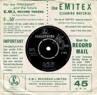 THE BEATLES She Loves You Vinyl Record 7 Inch Parlophone 1963 Large Font 1N Matrix Original 45rpm