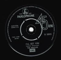 THE BEATLES She Loves You Vinyl Record 7 Inch Parlophone 1976 45rpm Green Picture Sleeve Reissue Pop