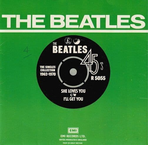 THE BEATLES She Loves You Vinyl Record 7 Inch Parlophone 1976.