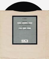 The Beatles She Loves You Vinyl Record 7 Inch Parlophone 1983 45rpm Single Picture Sleeve Reissue