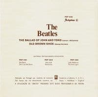 THE BEATLES The Ballad Of John And Yoko Vinyl Record 7 Inch Parlophone 2019 Abbey Road Remastered