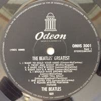 THE BEATLES The Beatles' Greatest Vinyl Record LP Dutch Odeon 1975 Picture Sleeve Album OMHS 3001