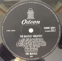 THE BEATLES The Beatles' Greatest Vinyl Record LP Dutch Odeon 1975 Picture Sleeve Album OMHS 3001
