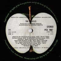 THE BEATLES The White Album Vinyl Record 2 LP Apple 1968 PCS 7067-8 No. 0309552 Stereo Hybrid  -1/-1