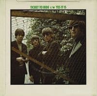 THE BEATLES Ticket To Ride Vinyl Record 7 Inch Parlophone 1976 UK Reissue Green Picture Sleeve Rock