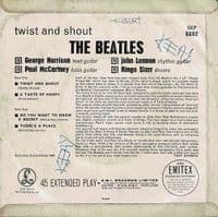 THE BEATLES Twist And Shout EP 7 Inch Vinyl Record Parlophone 1963 1st Pressing 1N Matrix KT Tax