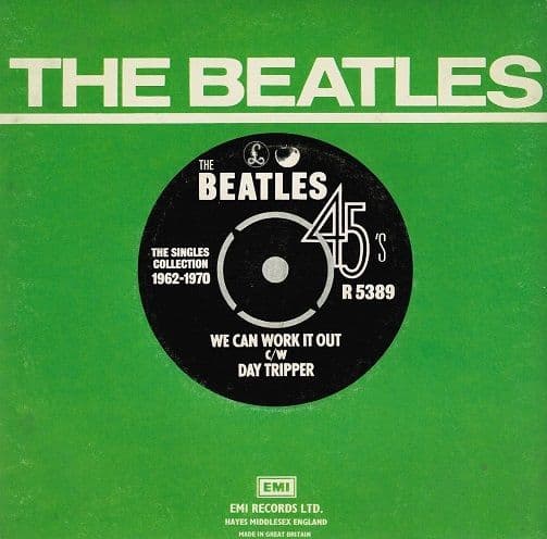 THE BEATLES We Can Work It Out Vinyl Record 7 Inch Parlophone 1976..