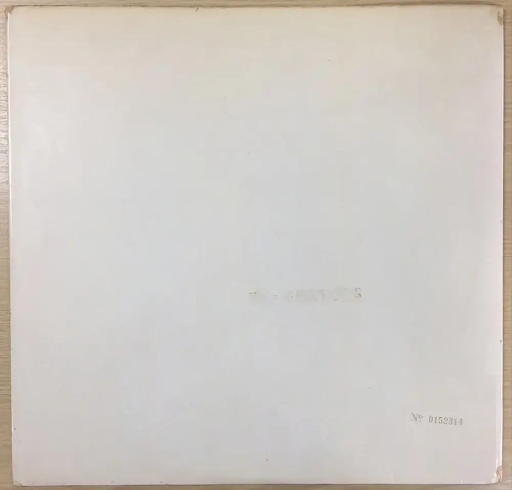 THE BEATLES White Album Vinyl Record LP Apple 1968 Numbered No. 0152314 Top Loader + Spacer Sheet