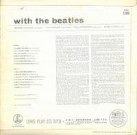 THE BEATLES With The Beatles Vinyl Record LP Parlophone 1963 Mono Original 3N/3N KT Tax 2ML/1T Press