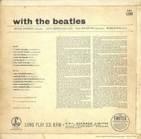 THE BEATLES With The Beatles Vinyl Record LP Parlophone 1963 Original Mono Pressing 1N 12 GLA/1 L