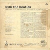 THE BEATLES With The Beatles Vinyl Record LP Parlophone 1963 Original Mono Pressing 5N/7N 1 TM/2 GP