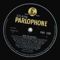 THE BEATLES With The Beatles Vinyl Record LP Parlophone 1963 Original Mono Pressing KT 7N/7N 14 GLD