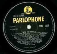 THE BEATLES With The Beatles Vinyl Record LP Parlophone 1963 Original UK Mono 7N MT Garrod Laminated