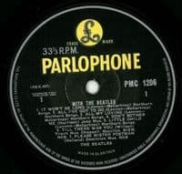 THE BEATLES With The Beatles Vinyl Record LP Parlophone 1963 Original UK Mono Garrod Print Edition