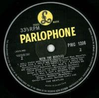 THE BEATLES With The Beatles Vinyl Record LP Parlophone 1963 Original UK Mono Garrod Print Edition
