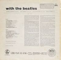 THE BEATLES With The Beatles Vinyl Record LP Parlophone 1973.