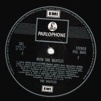 THE BEATLES With The Beatles Vinyl Record LP Parlophone 1984 UK Stereo Pressing Two EMI Box Label