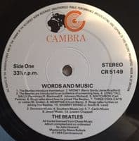 THE BEATLES Words And Music Vinyl Record LP Cambra 1984