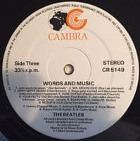 THE BEATLES Words And Music Vinyl Record LP Cambra 1984