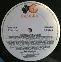 THE BEATLES Words And Music Vinyl Record LP Cambra 1984