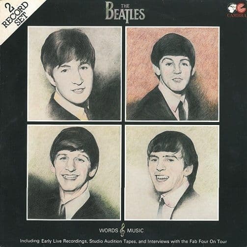 THE BEATLES Words And Music Vinyl Record LP Cambra 1984
