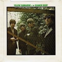 THE BEATLES Yellow Submarine Vinyl Record 7 Inch Parlophone 1976 Green Picture Sleeve Reissue Single