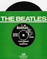 THE BEATLES Yellow Submarine Vinyl Record 7 Inch Parlophone 1976 Green Picture Sleeve Reissue Single