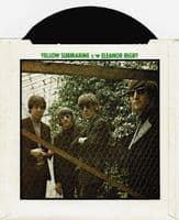 THE BEATLES Yellow Submarine Vinyl Record 7 Inch Parlophone 1976 Green Picture Sleeve Reissue Single