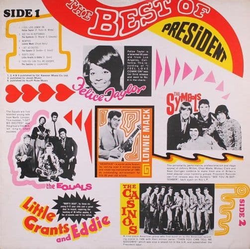The Best Of President Vol. No. 1 Vinyl Record LP President 1968