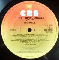 THE BYRDS The Original Singles 1967-1969, Volume 2 Vinyl Record LP CBS 1982