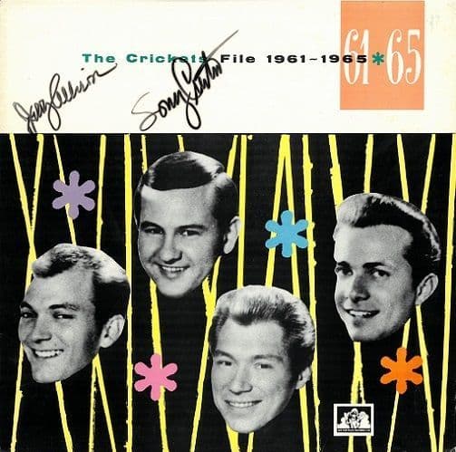THE CRICKETS File 1961-1965 Vinyl Record LP See For Miles 1987 Signed