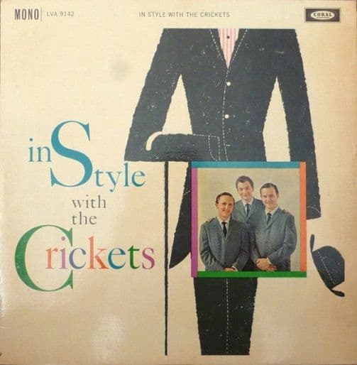 THE CRICKETS In Style With The Crickets Vinyl Record LP Coral 1960