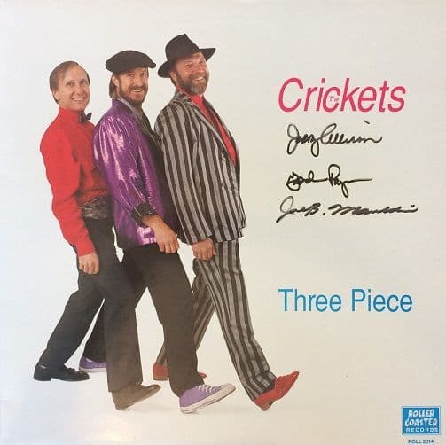 THE CRICKETS Three Piece Vinyl Record LP Rollercoaster 1987