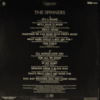 THE DETROIT SPINNERS The Spinners Vinyl Record LP French Motown 1980