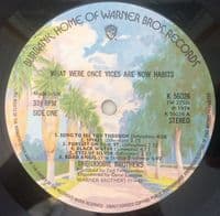 THE DOOBIE BROTHERS What Once Were Vices Are Now Habits Vinyl Record LP Warner Bros. 1974