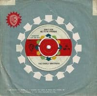 THE EVERLY BROTHERS No One Can Make My Sunshine Smile Vinyl Record 7 Inch Warner Bros. 1962 Promo 45