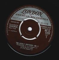 THE EVERLY BROTHERS The Everly Brothers No. 5 EP Vinyl Record 7 Inch London 1960 RE-A 1229 45rpm