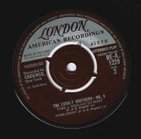 THE EVERLY BROTHERS The Everly Brothers No. 5 EP Vinyl Record 7 Inch London 1960 RE-A 1229 45rpm