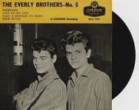 THE EVERLY BROTHERS The Everly Brothers No. 5 EP Vinyl Record 7 Inch London 1960 RE-A 1229 45rpm