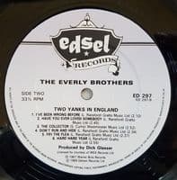 THE EVERLY BROTHERS Two Yanks In England Vinyl Record LP Edsel 1989