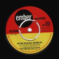 THE FABULOUS BLUE BEATS Rhythm & Blues Volume One EP Vinyl Record 7 Inch Ember 1964 EMB EP 4525 R&B