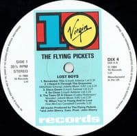 THE FLYING PICKETS Lost Boys Vinyl Record LP 10 1984