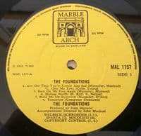 THE FOUNDATIONS The Foundations Vinyl Record LP Marble Arch 1969