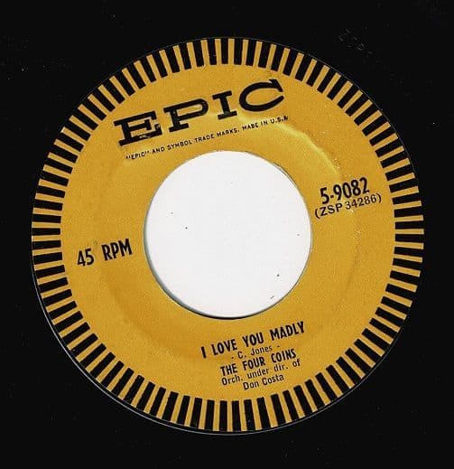 THE FOUR COINS Maybe Vinyl Record 7 Inch US Epic 1954
