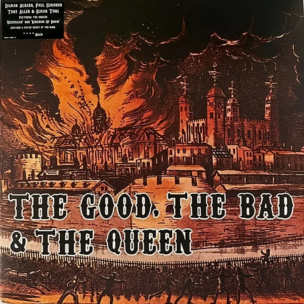 THE GOOD, THE BAD & THE QUEEN The Good, The Bad & The Queen Vinyl Record LP Parlophone 2007 + Poster