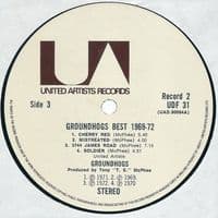 THE GROUNDHOGS Groundhogs Best 1969-72 Vinyl Record LP United Artists 1974